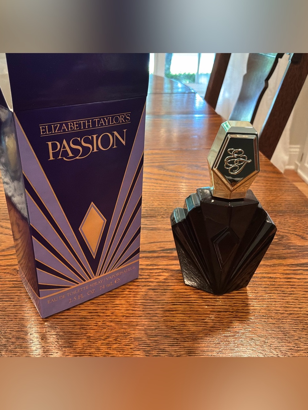Elizabeth Taylor Passion Perfume with Purple & Gold Box